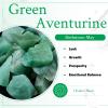 mookaitedecor Green Aventurine Runes Stones Set & 6 Facted Crystal Pendulum for Divination Dowsing Meditation Balancing view 2