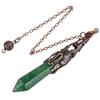 mookaitedecor Green Aventurine Runes Stones Set & 6 Facted Crystal Pendulum for Divination Dowsing Meditation Balancing view 4