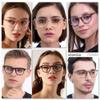 ANDWOOD Blue Light Blocking Glasses Women Men Computer Small Face Frame Bluelight Blocker Teens Square Frame 2 Pack Pink Grey view 2
