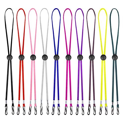 10 Pack - Mask LanyardEar Pressure Relief ComfortAdjustable LengthSuitable for Adult Kids mask LanyardMask Holder