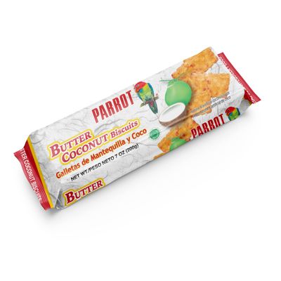Parrot Butter coconut Biscuits 7ozPack of 4
