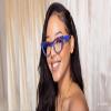 VOOGLAM Rhinestone Cat Eye Blue Light Glasses for Women Cute Computer Office Anti Eyestrain Dry Eyes Blue Cathleen VFP0179-02 view 2