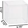 Hammont Clear Acrylic Box - Square Cube Home Storage Boxes - Bathroom Organizers | Kitchen | Office Containers - Display Box with Lid - Party Favor Gift Boxes | Measures 2.15"x2.15"x2.15" | 12 Pack view 2