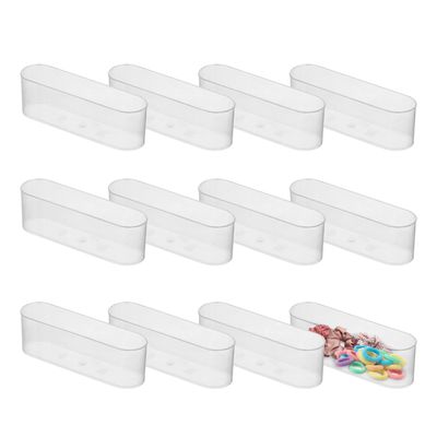 Hammont Acrylic Box - Party Favor Gift Boxes - Clear Cube with Rounded Edges for Gifts, Weddings, Treats, Candies & Accessories - Square Home Storage Boxes | 5x1.5x2.5 (12 Pack)