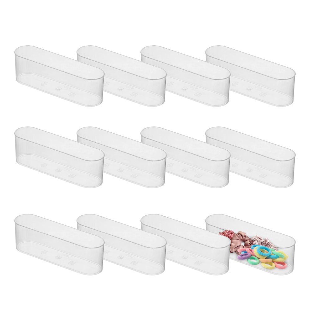 Hammont Acrylic Box - Party Favor Gift Boxes - Clear Cube with Rounded Edges for Gifts, Weddings, Treats, Candies & Accessories - Square Home Storage Boxes | 5x1.5x2.5 (12 Pack)