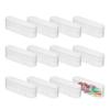 Hammont Acrylic Box - Party Favor Gift Boxes - Clear Cube with Rounded Edges for Gifts, Weddings, Treats, Candies & Accessories - Square Home Storage Boxes | 5x1.5x2.5 (12 Pack) view 1