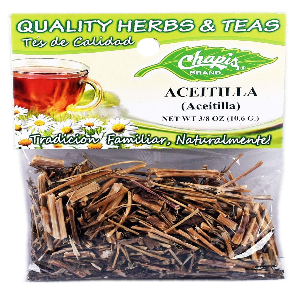12 PIECES CHAPIS ACEITILLA NATURAL HERBS HIERBAS Net Wt. 3/8 oz. (10.6 g)