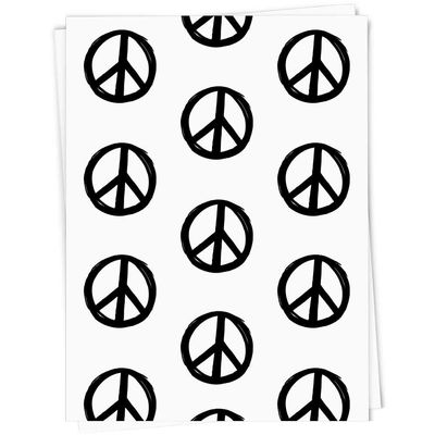 Azeeda A1 'Peace Sign' Gift Wrap/Wrapping Paper Sheet (GI00006995)