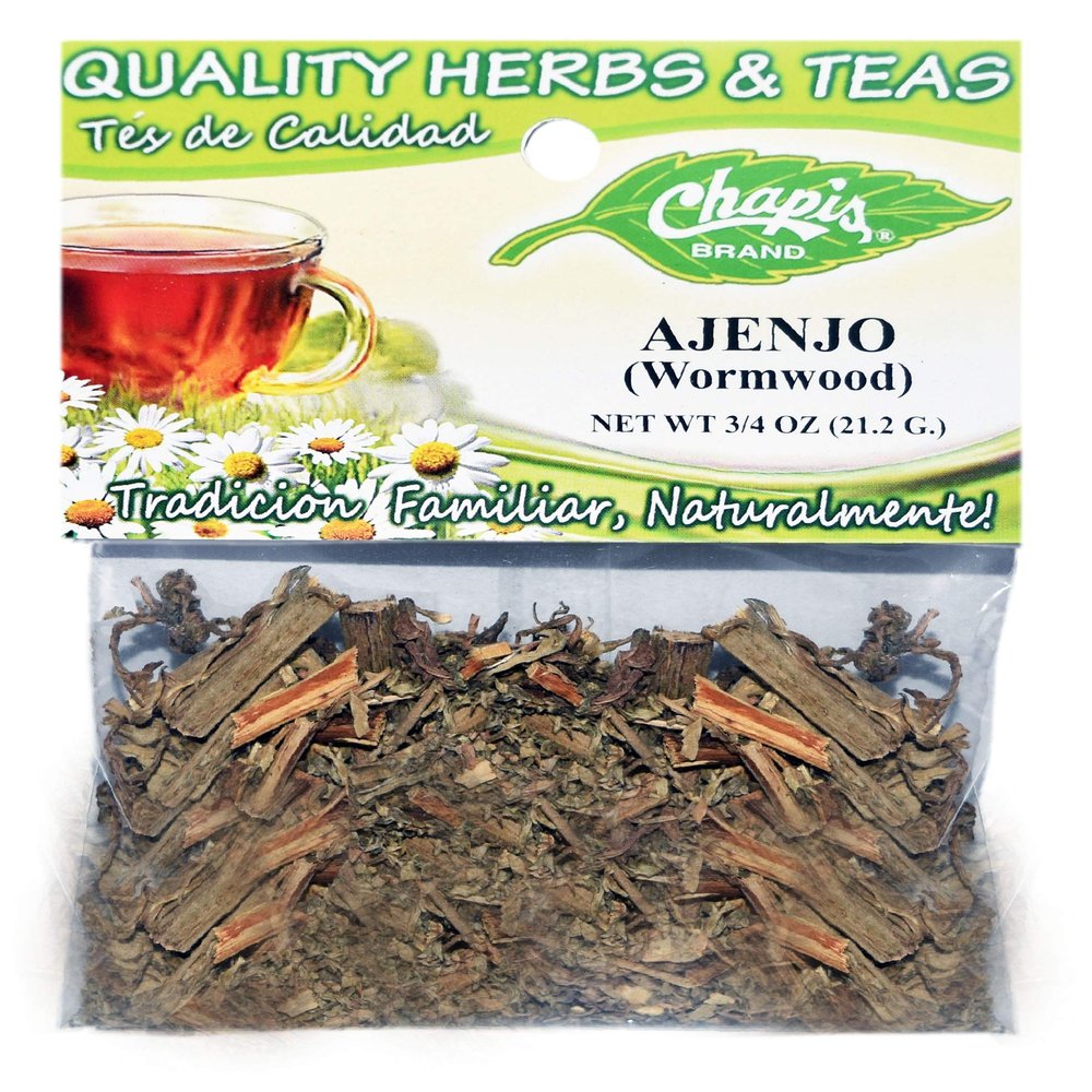 3 PIECES CHAPIS AJENJO NATURAL HERBS HIERBAS Net Wt. 3/4 oz. (21 g)