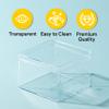 Hammont Small Acrylic Box - Party Favor Gift Boxes - Clear Cube with Rounded Edges for Gifts, Weddings, Treats, Candies & Accessories - Square Home Storage Boxes | 3.75x3.75x2.5 (8 Pack) view 3