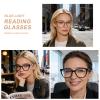 AQWANO Cateye Blue Light Blocking Reading Glasses, Fashion Computer Readers Anti UV Ray/Eye Strain/Glare Eyeglasses Women, Black 1.75 view 4