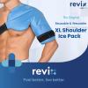 REVIX XL Shoulder Ice Pack for Rotator Cuff Reusable Gel Cold Wrap for Shoulders Injuries and Surgery, Soft Plush Lining, Flexible and Long Lasting view 2