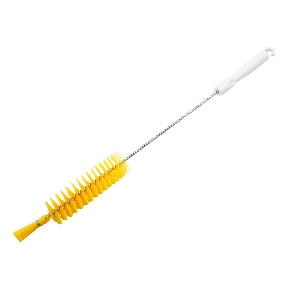 AS ONE Pipe Cleaner with Hole (PBT Hair) 500 x 135 x  40 mm Yellow / 4-2108-04