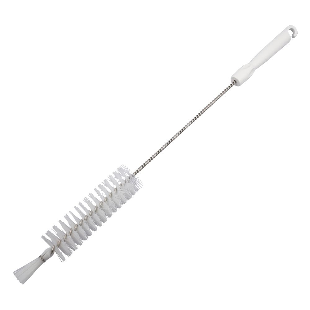 AS ONE Pipe Cleaner with Hole (PBT Hair) 500 x 135 x  40 mm White / 4-2108-01