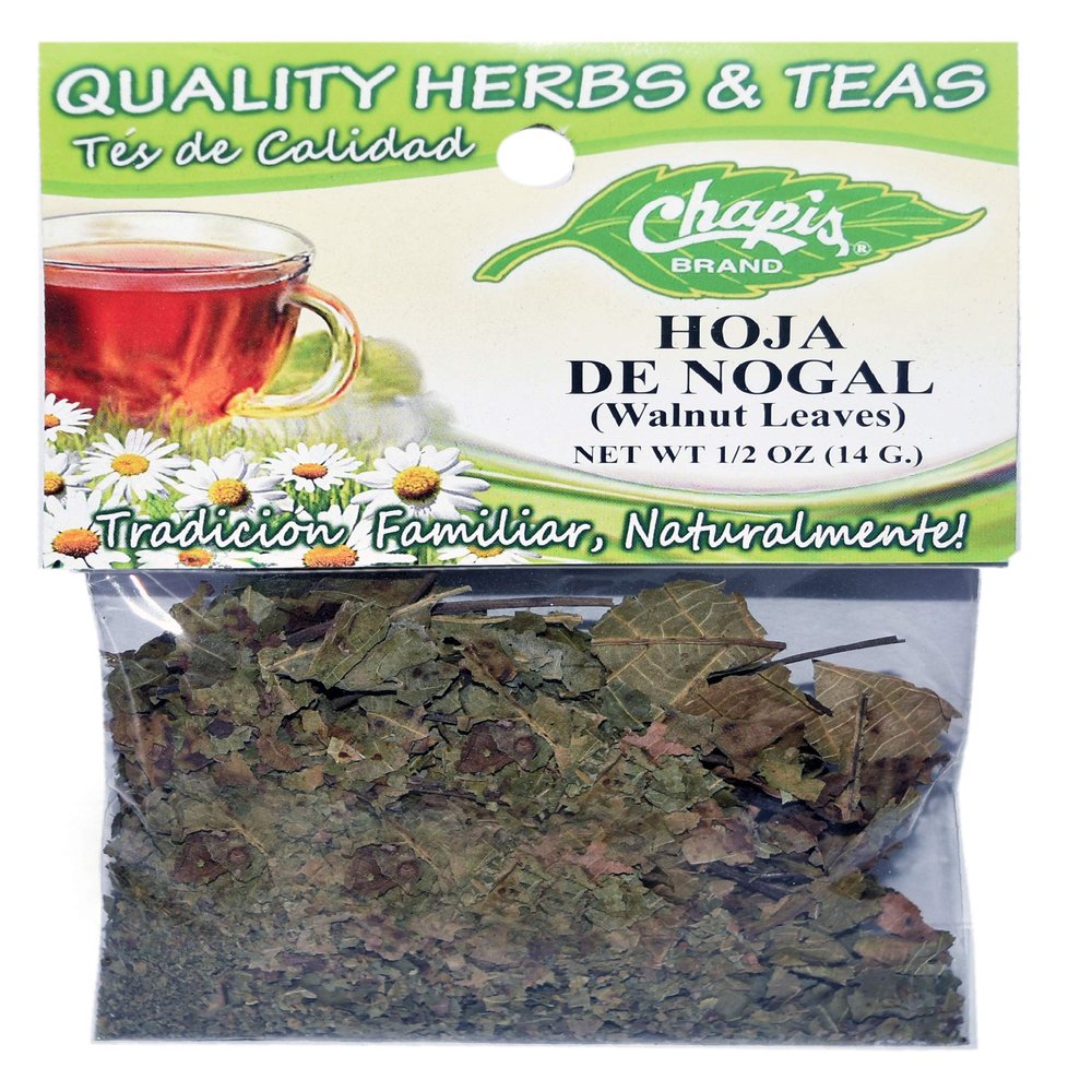 12 PIECES CHAPIS HOJA DE NOGAL NATURAL HERBS HIERBAS Net Wt. 1/2 oz. (14 g)