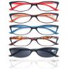 HAPJOYS Reading Glasses Womens Readers Ladies Stylish Cheaters +1.25 W/Sun Reader Glasses Lightweight Comfortable Cute Glasses for Reading Outdoor 6 Pack view 1