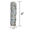 Activate White Sage 3 Pack Bundle - 4 Inches Smudge Sticks Home Spiritual Cleansing Meditation Relaxation Aromatherapy Healing Energy Rituals - Premium California White view 3