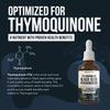 Black Seed Oil Liquid | 5% Thymoquinone - TQ-Advanced | High Potency - 100 mg per Serving - 15:1 Concentrate from Nigella Sativa Extract, Raw Form, Vegan Formula, Glass Bottle (30 Servings) view 4