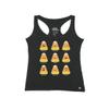 Candy Corn Emoticons Racer (X-Small) Black view 1
