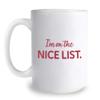 Four Naughty & Nice List Mugs and Coffee Gift Set view 3