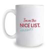 Four Naughty & Nice List Mugs and Coffee Gift Set view 4