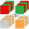 AnapoliZ Cellophane Sheets 120 pcs Pack | (12 x 12 inch) 4 Mix Colors 2.3 Mil | Translucent Holiday, Christmas Cello Sheets - Green, Red, Silver, Gold | Glossy Xmas Colors Sheets for Treats, Crafts view 3