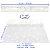 AnapoliZ Christmas Cellophane Wrap Roll | 100 Ft. Long X 16 in. Wide | 2.3 Mil Thick Crystal Clear with Snowflakes| Gifts, Baskets, Treats, Cello Wrapping Paper | Xmas Snowflakes Holiday Design view 2