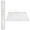 AnapoliZ Christmas Cellophane Wrap Roll | 100 Ft. Long X 16 in. Wide | 2.3 Mil Thick Crystal Clear with Snowflakes| Gifts, Baskets, Treats, Cello Wrapping Paper | Xmas Snowflakes Holiday Design view 4