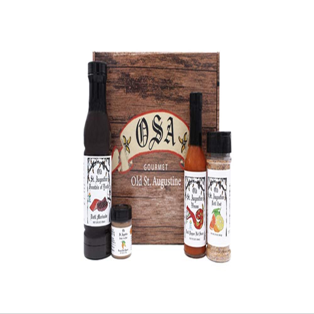 The Marinade Lovers Box, Includes Fountain of Youth Marinade, Venom Datil Pepper Hot Sauce, Datil Zest Seasoning, Nuthin But Datil