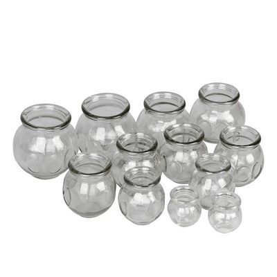 RODEREK Glass Cupping Set Vacuum Therapy Tool (2 cups #5) (2 cups #4) (4 cups #3)(2 cups #2)(2 cups #1)