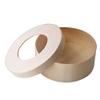 2 Pack Biodegradable Round Small Wooden Packaging Box with Clear Window view 1