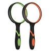2-Set 75mm Hand-Held Reading Magnifier with Non-Slip Rubber Grip, Good for Senior Users, Hobby Exploring & Scientific Activities view 1