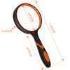 2-Set 75mm Hand-Held Reading Magnifier with Non-Slip Rubber Grip, Good for Senior Users, Hobby Exploring & Scientific Activities view 3