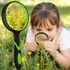 2-Set 75mm Hand-Held Reading Magnifier with Non-Slip Rubber Grip, Good for Senior Users, Hobby Exploring & Scientific Activities view 4