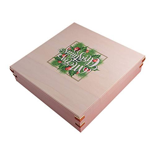 2 Eco-Friendly Premium Wooden Christmas Gift Box Set