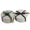 2 Pack Biodegradable Round Small Wooden Packaging Box Lid view 2