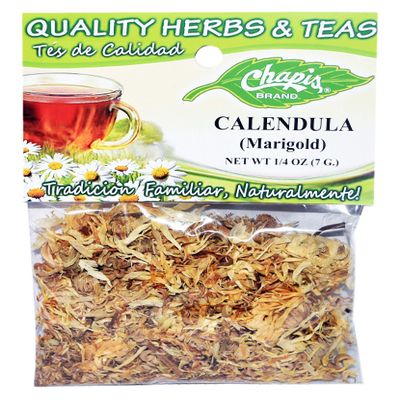 12 PIECES CHAPIS CALENDULA NATURAL HERBS HIERBAS Net Wt. 1/4 oz. (7 g)