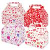 12 Pieces Valentine's Day Treat Boxes Small Goodie Present Boxes Recycled Heart Printed Cardboard Box for Candy, Cookies view 1