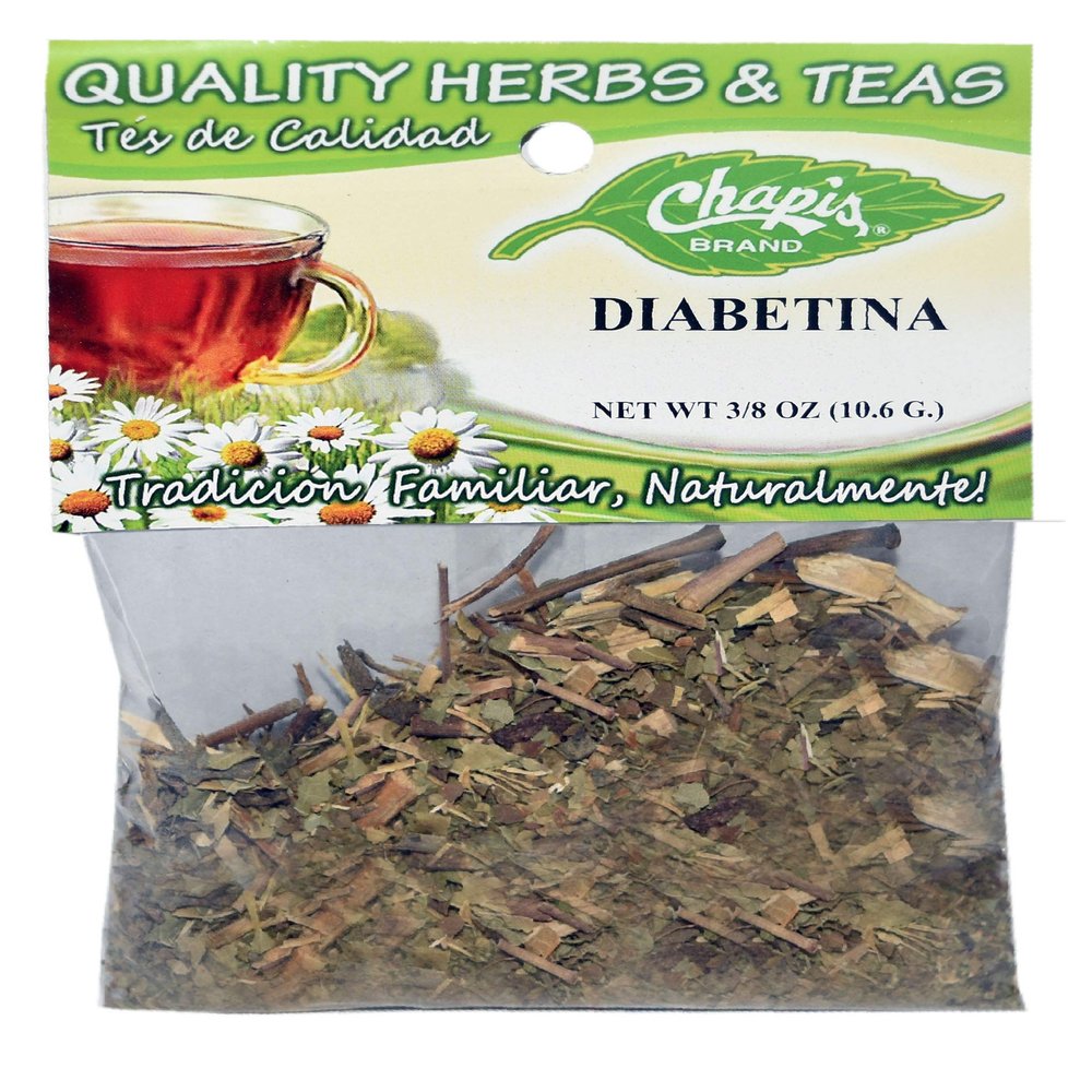12 PIECES CHAPIS DIABETINA NATURAL HERBS HIERBAS Net Wt. 3/8 oz. (10.6 g)