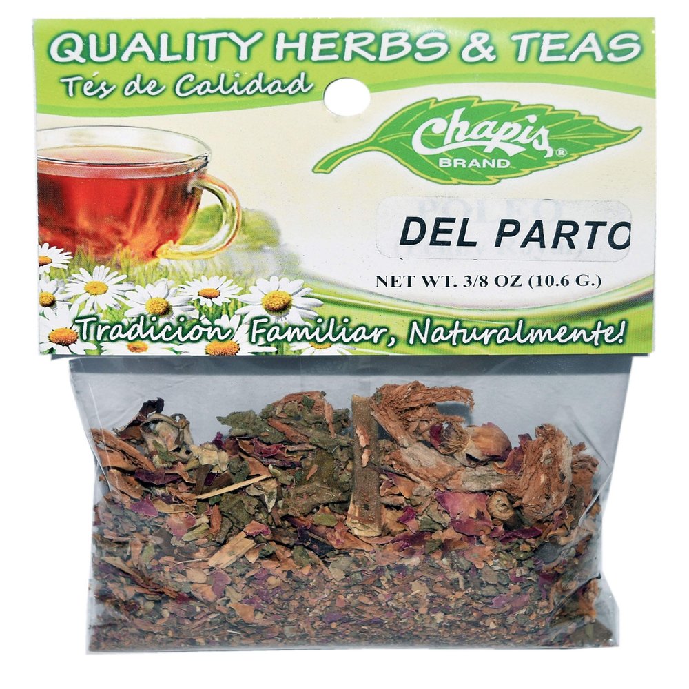 12 PIECES CHAPIS DEL PARTO NATURAL HERBS HIERBAS Net Wt. 3/8 oz. (10.6 g)