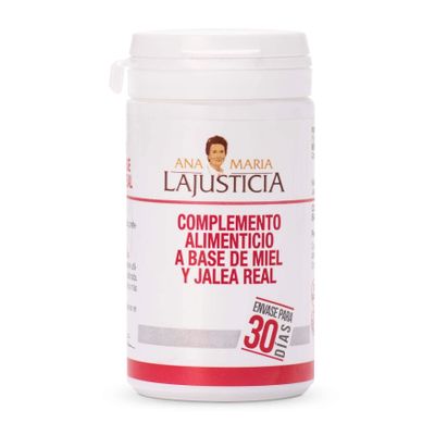 ANA MARIA LAJUSTICIA - Royal Jelly with Honey - Food Supplement - 135g - Dairy and Gluten Free. Vegetarian Friendly Perfect to Promote Vascular Health.