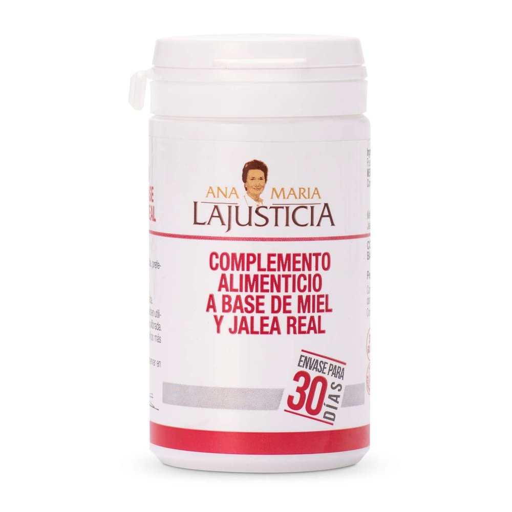 ANA MARIA LAJUSTICIA - Royal Jelly with Honey - Food Supplement - 135g - Dairy and Gluten Free. Vegetarian Friendly Perfect to Promote Vascular Health.
