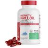 Bronson Antarctic Krill Oil 2000 mg with Omega-3s EPA, DHA, Astaxanthin and Phospholipids 120 Softgels (60 Servings) view 1