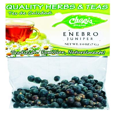 12 PIECES CHAPIS ENEBRO NATURAL HERBS HIERBAS Net Wt. 1/4 oz. (7 g)
