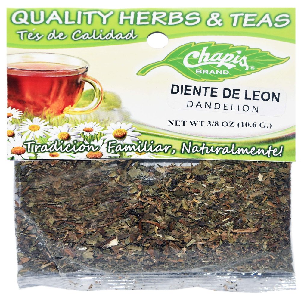 12 PIECES CHAPIS DIENTE DE LEON NATURAL HERBS HIERBAS Net Wt. 3/8 oz. (10.6 g)