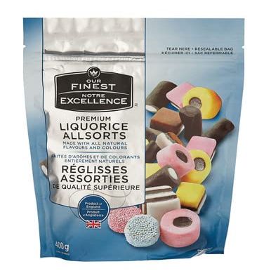 Our Finest Premium Liquorice Allsorts, 400g/14.1 oz., {Imported from Canada}