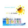 Lotte Milkis 6 Flavors Combo (Original, Apple, Melon, Peach, Banana, & Strawberry) (6 x 4 cans, 8.45 FL Oz(Pack of 24)) view 3