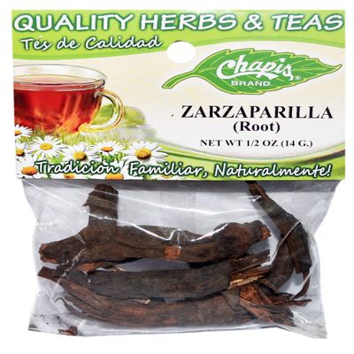 12 PIECES CHAPIS ZARZAPARILLA NATURAL HERBS HIERBAS Net Wt. 1/2 oz. (14 g)