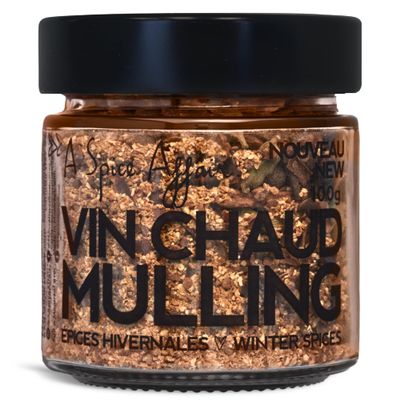 A Spice Affair Mulling Spices | Mulled Wine & Cider Spice Blend | Warm, Aromatic Holiday Spices | Perfect for Wine Lovers, Cider Fans, Apple Cider, Tea & Cocktails | All-Natural, Non-GMO | Signature Glass Jar 100 g (3.5 oz)