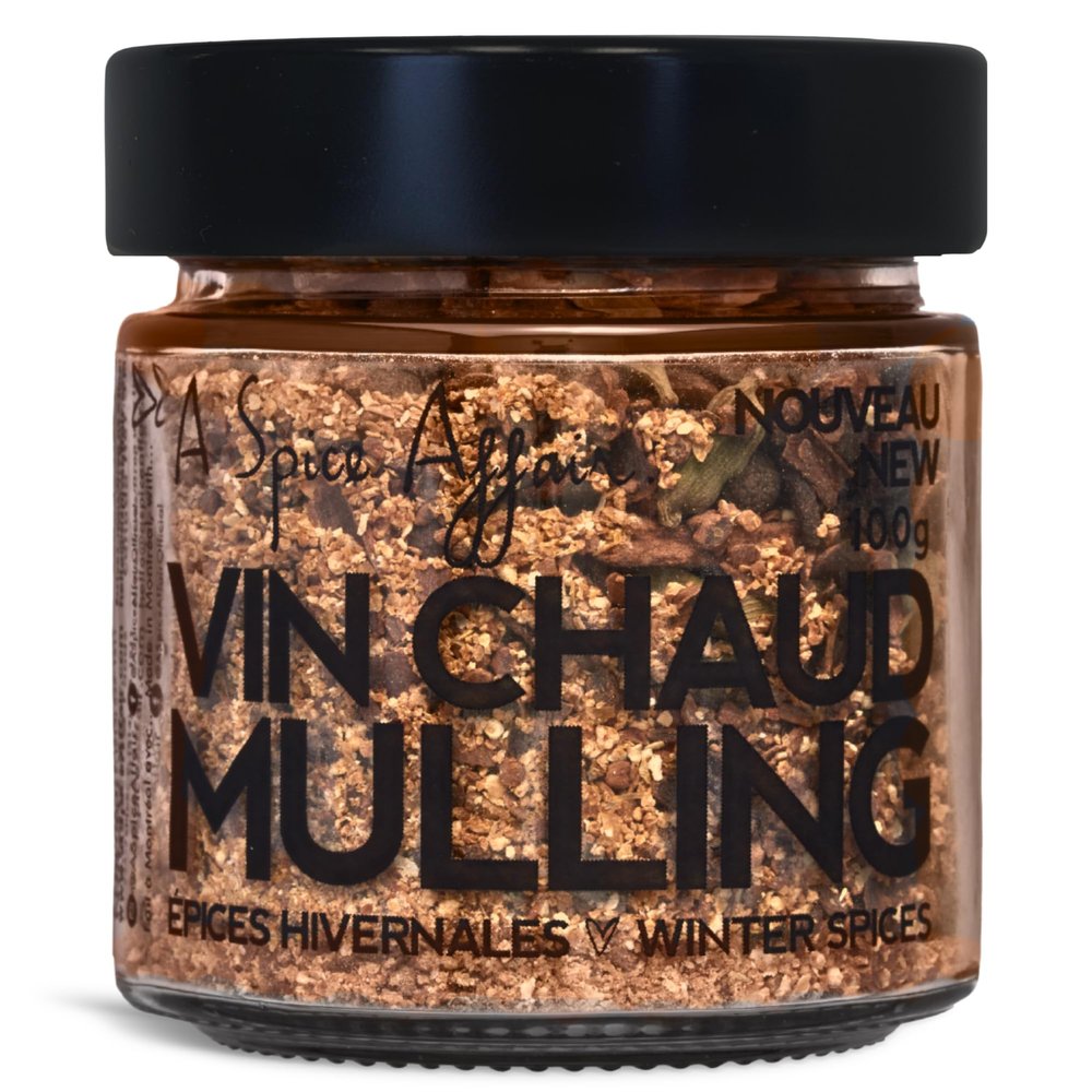 A Spice Affair Mulling Spices | Mulled Wine & Cider Spice Blend | Warm, Aromatic Holiday Spices | Perfect for Wine Lovers, Cider Fans, Apple Cider, Tea & Cocktails | All-Natural, Non-GMO | Signature Glass Jar 100 g (3.5 oz)